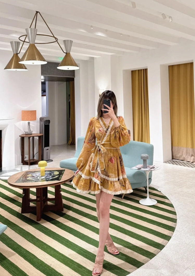 Zim* 25ss frill mini dress