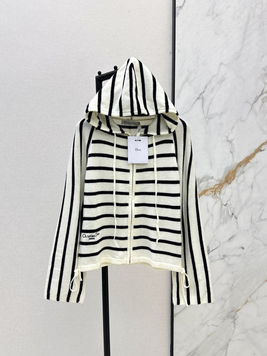 D*r 25ss hooded zipped cardigan