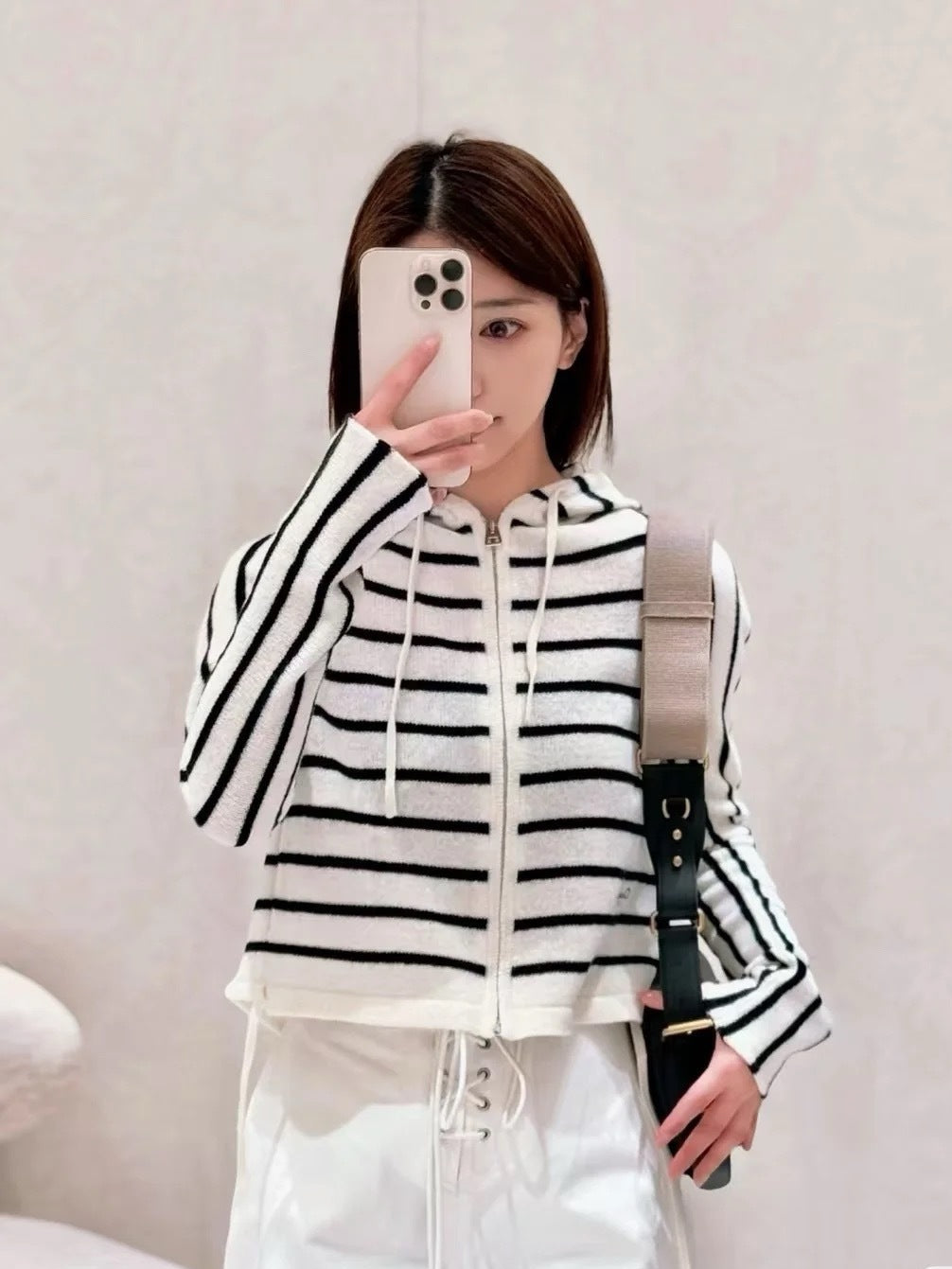 D*r 25ss hooded zipped cardigan