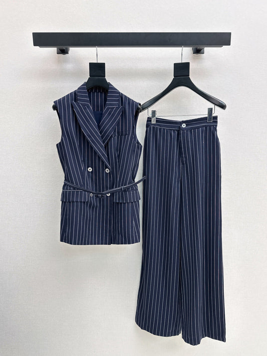 MaxM* 25ss tencel vest suit