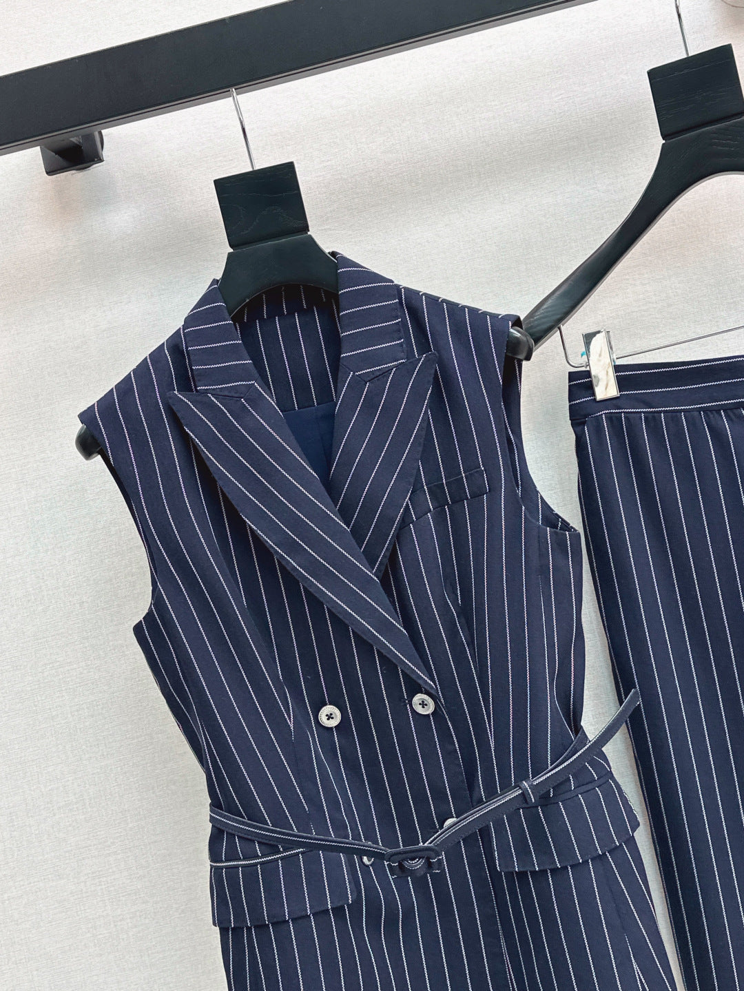 MaxM* 25ss tencel vest suit