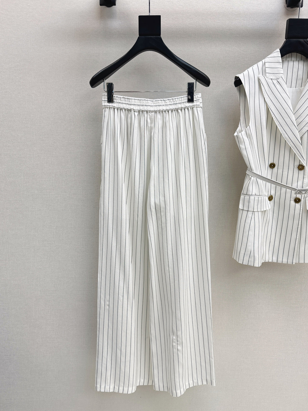 MaxM* 25ss tencel vest suit