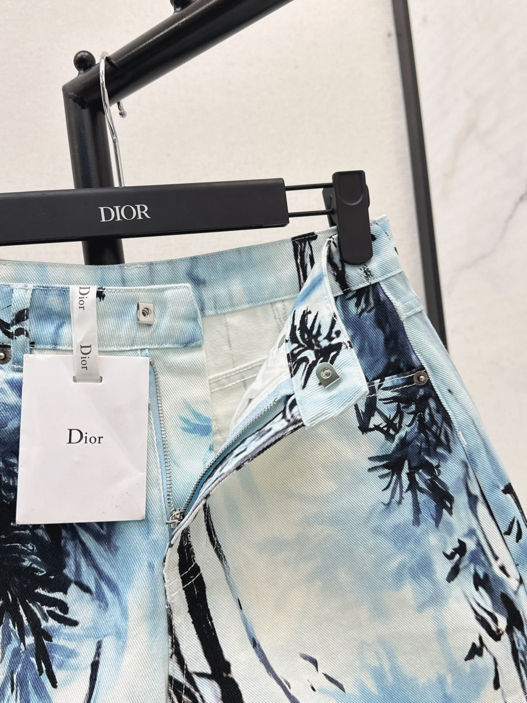 D*r 25ss banbou motif denim shorts