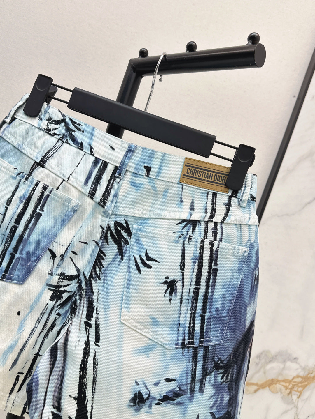 D*r 25ss banbou motif denim shorts