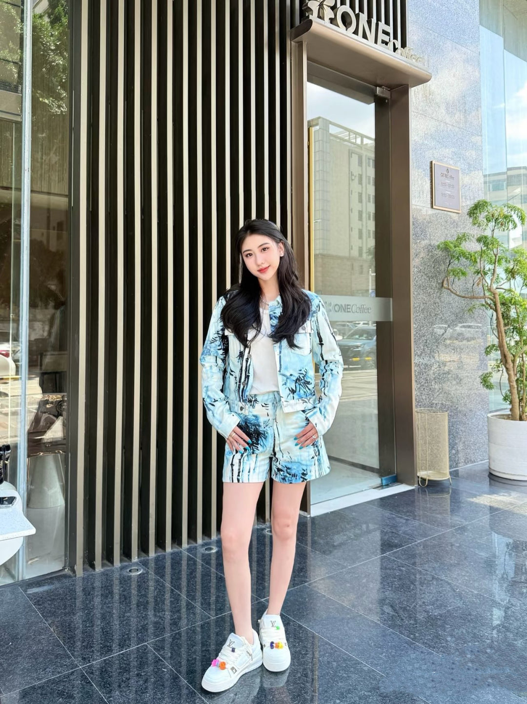 D*r 25ss banbou motif denim jacket