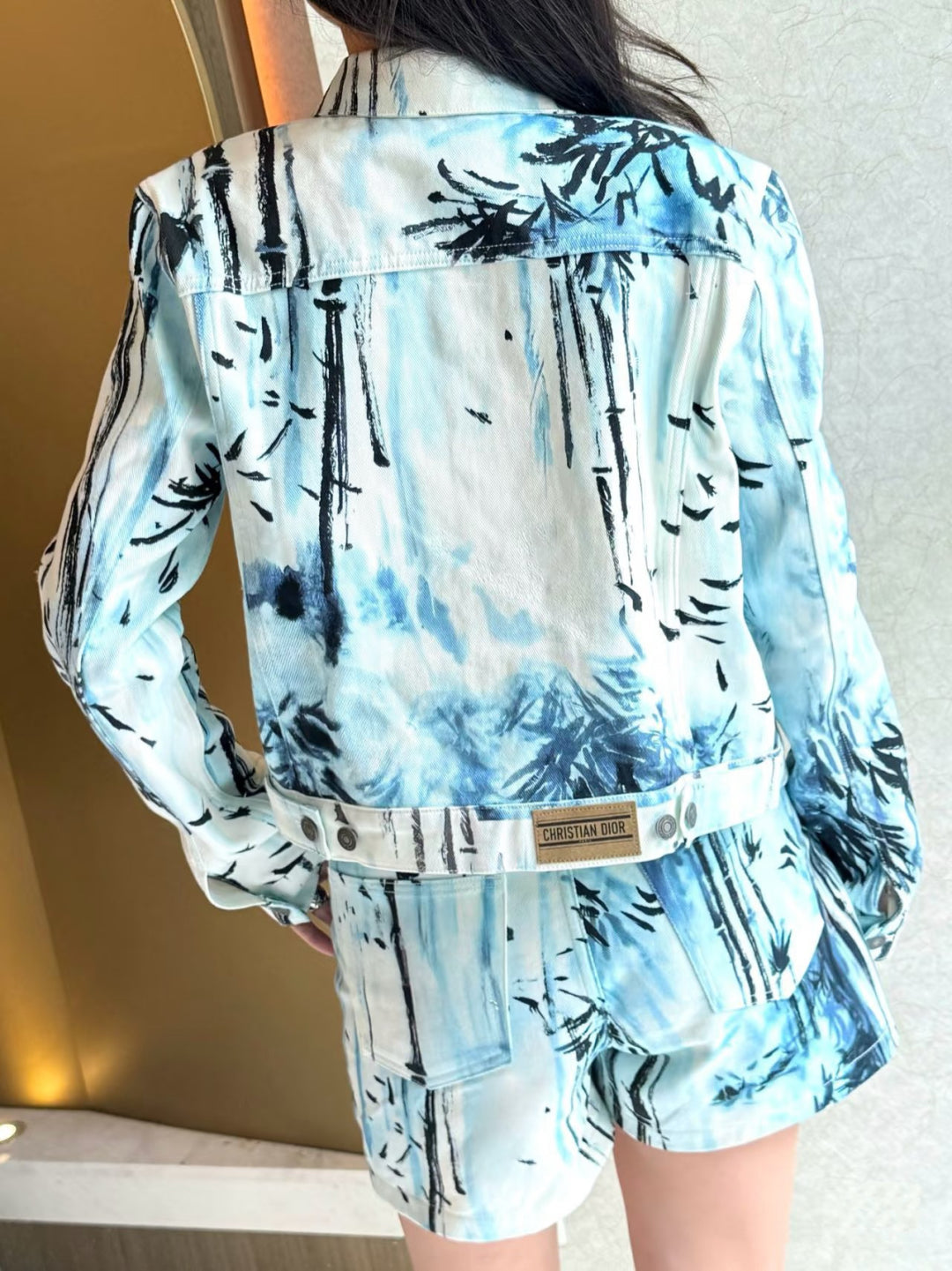 D*r 25ss banbou motif denim jacket