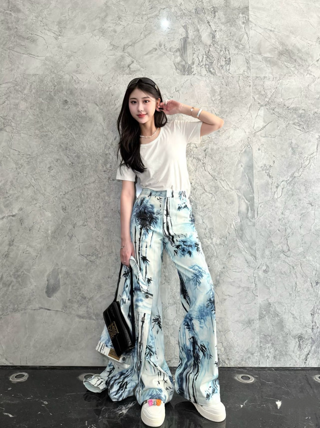 D*r 25ss banbou motif denim pants