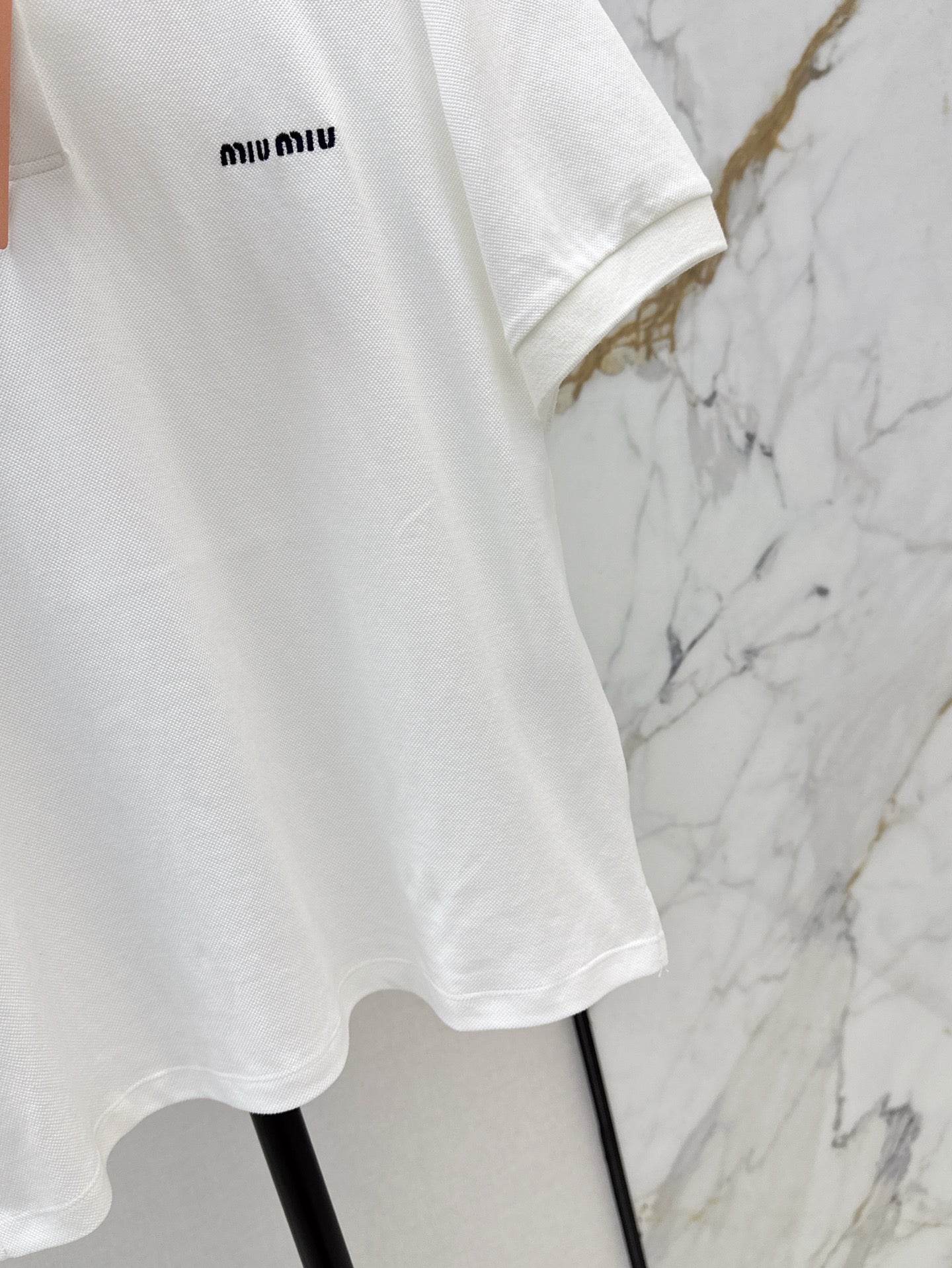 M*u 25ss embroidered polo shirt