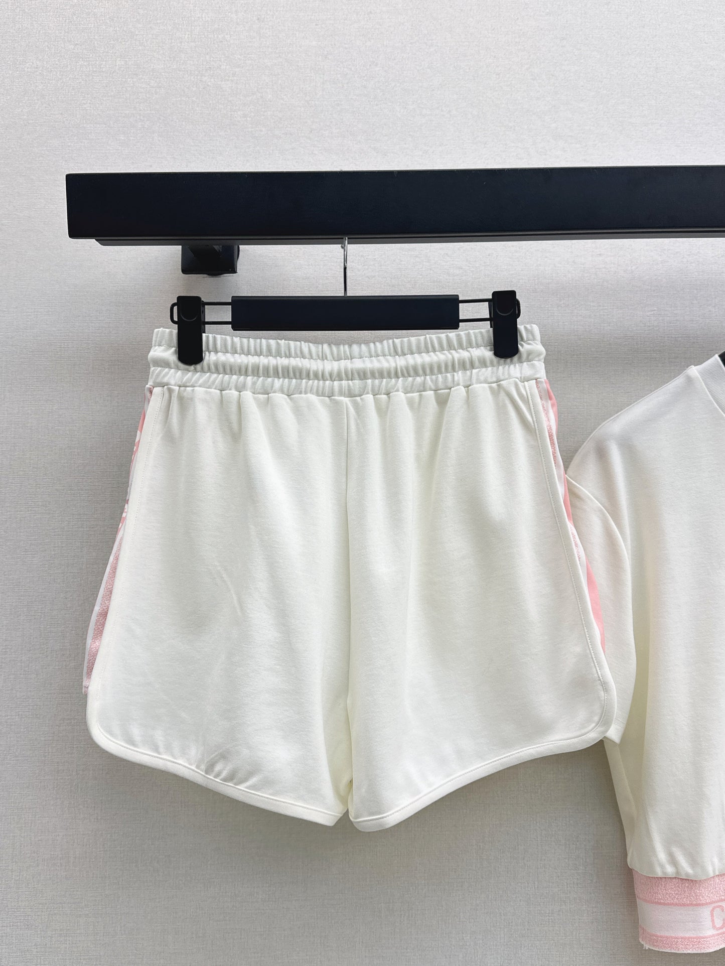 D*r 25ss embroidered web hem top and shorts set