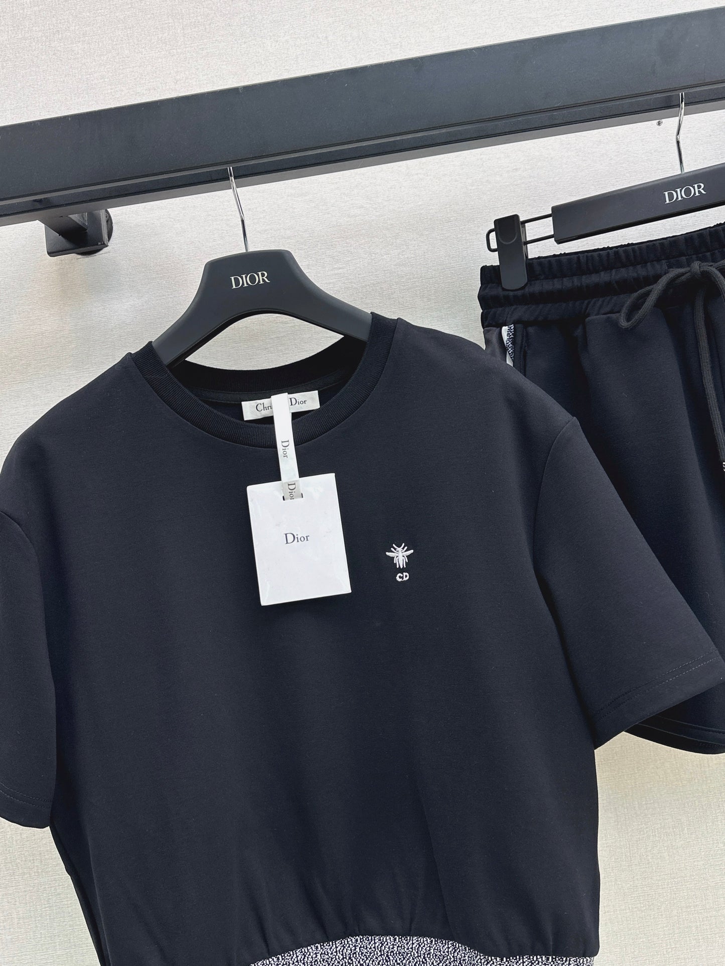 D*r 25ss embroidered web hem top and shorts set