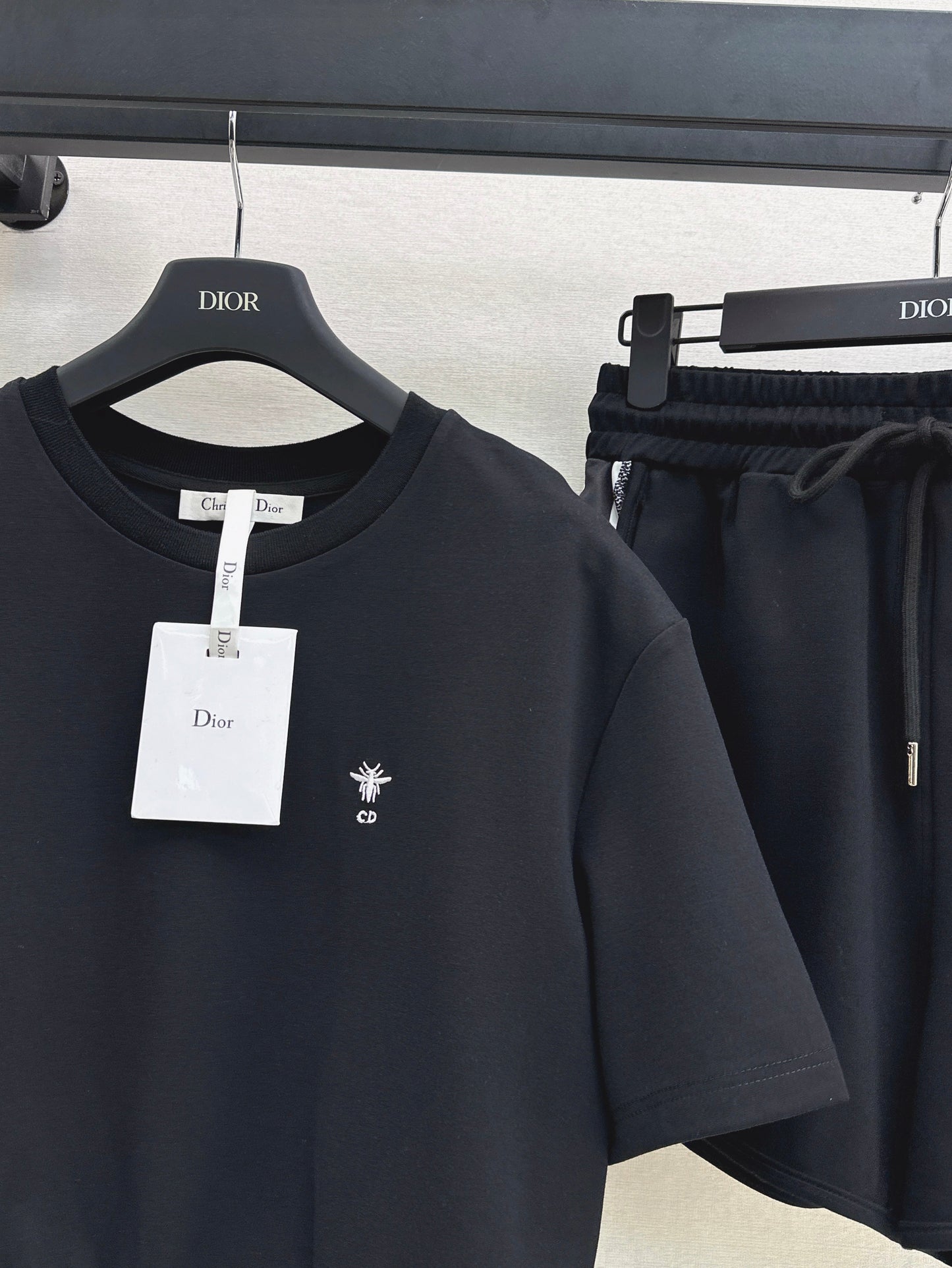 D*r 25ss embroidered web hem top and shorts set