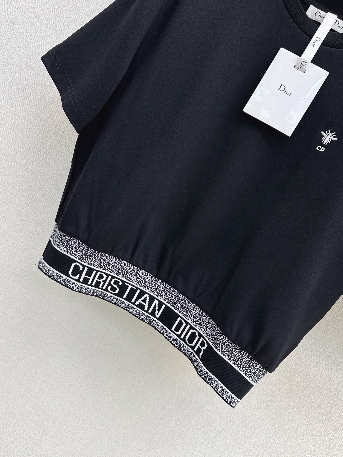 D*r 25ss embroidered web hem top and shorts set