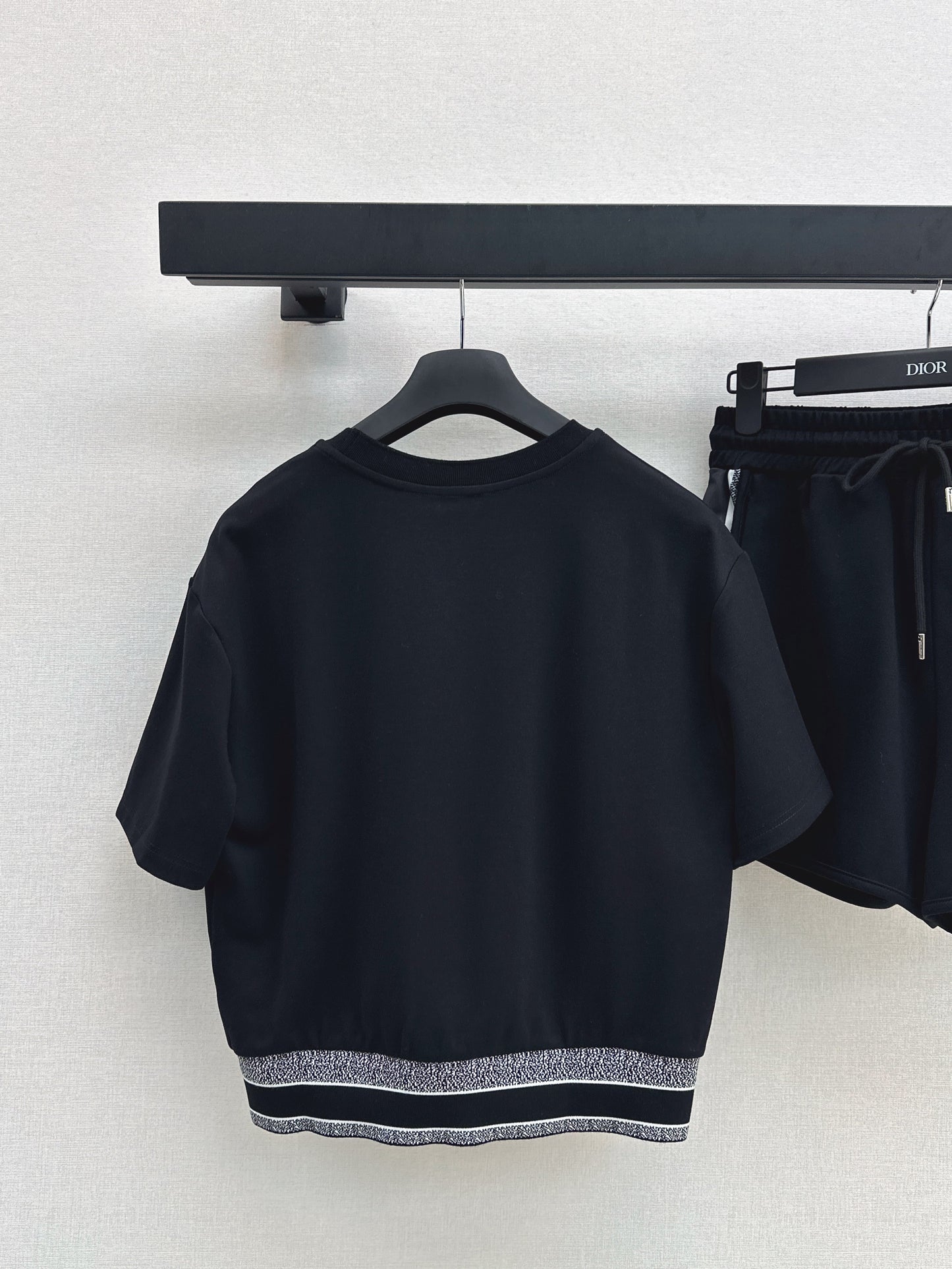 D*r 25ss embroidered web hem top and shorts set