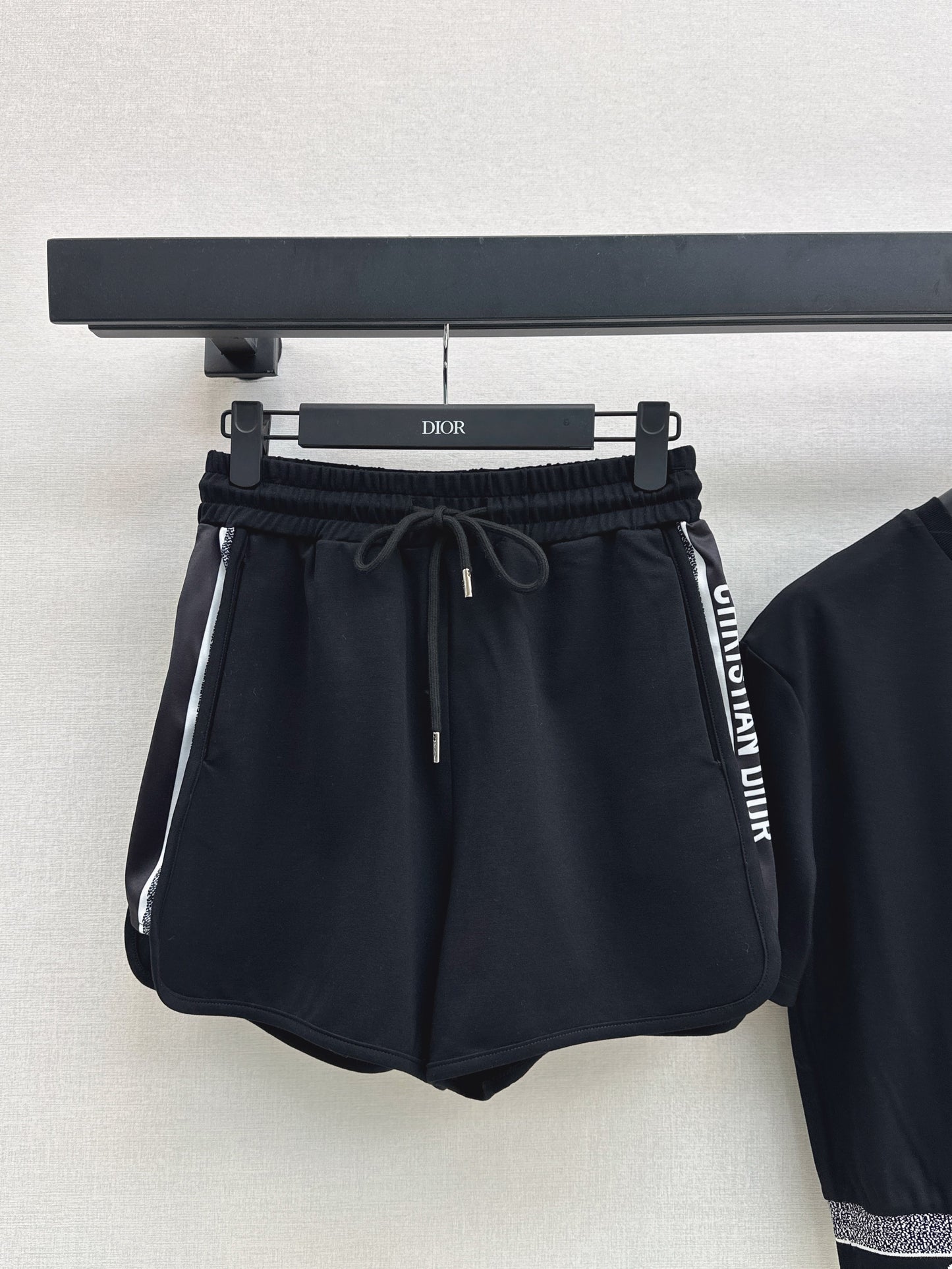 D*r 25ss embroidered web hem top and shorts set