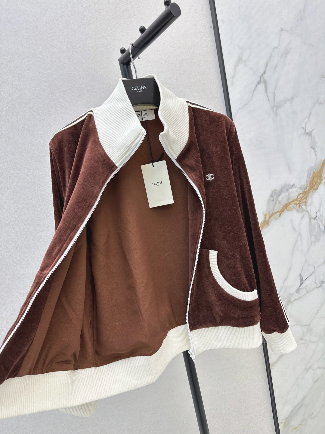 Cel* 25ss velvet tracksuit jacket