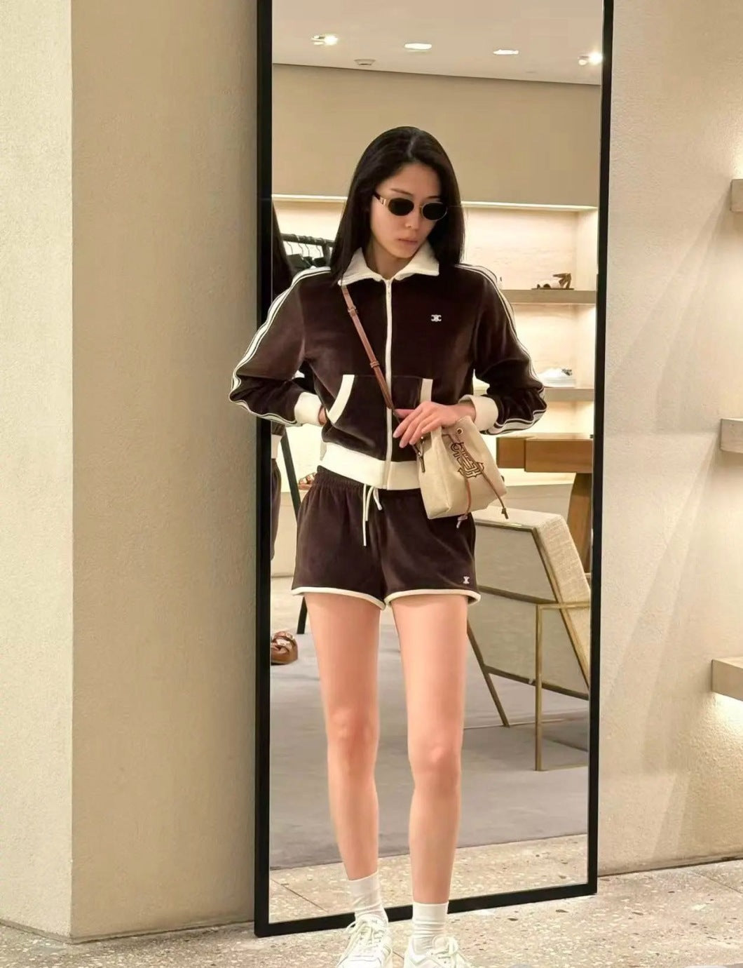 Cel* 25ss velvet tracksuit jacket