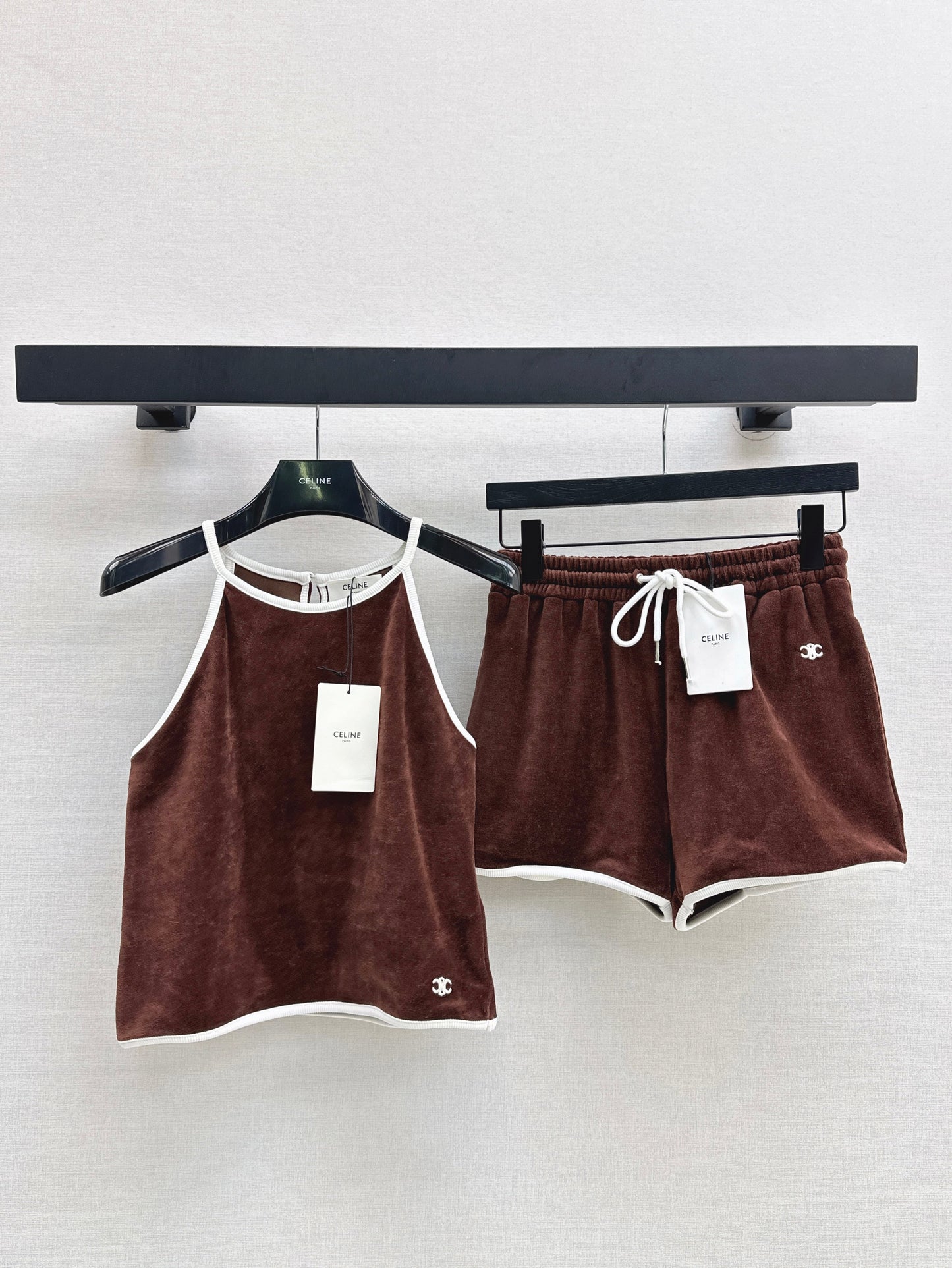 Cel* 25ss velvet jersey cami top