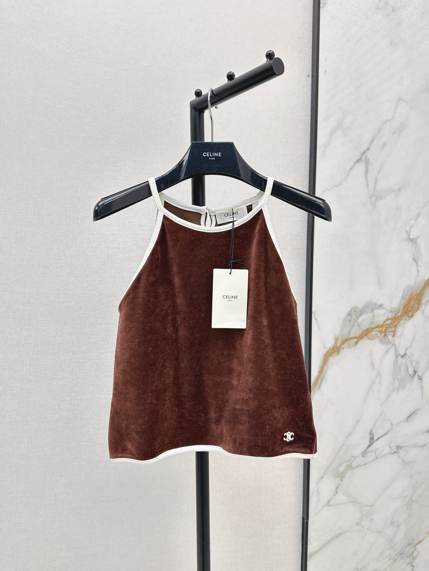 Cel* 25ss velvet jersey cami top