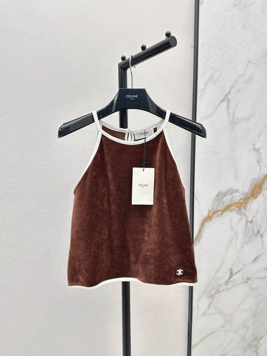 Cel* 25ss velvet jersey cami top