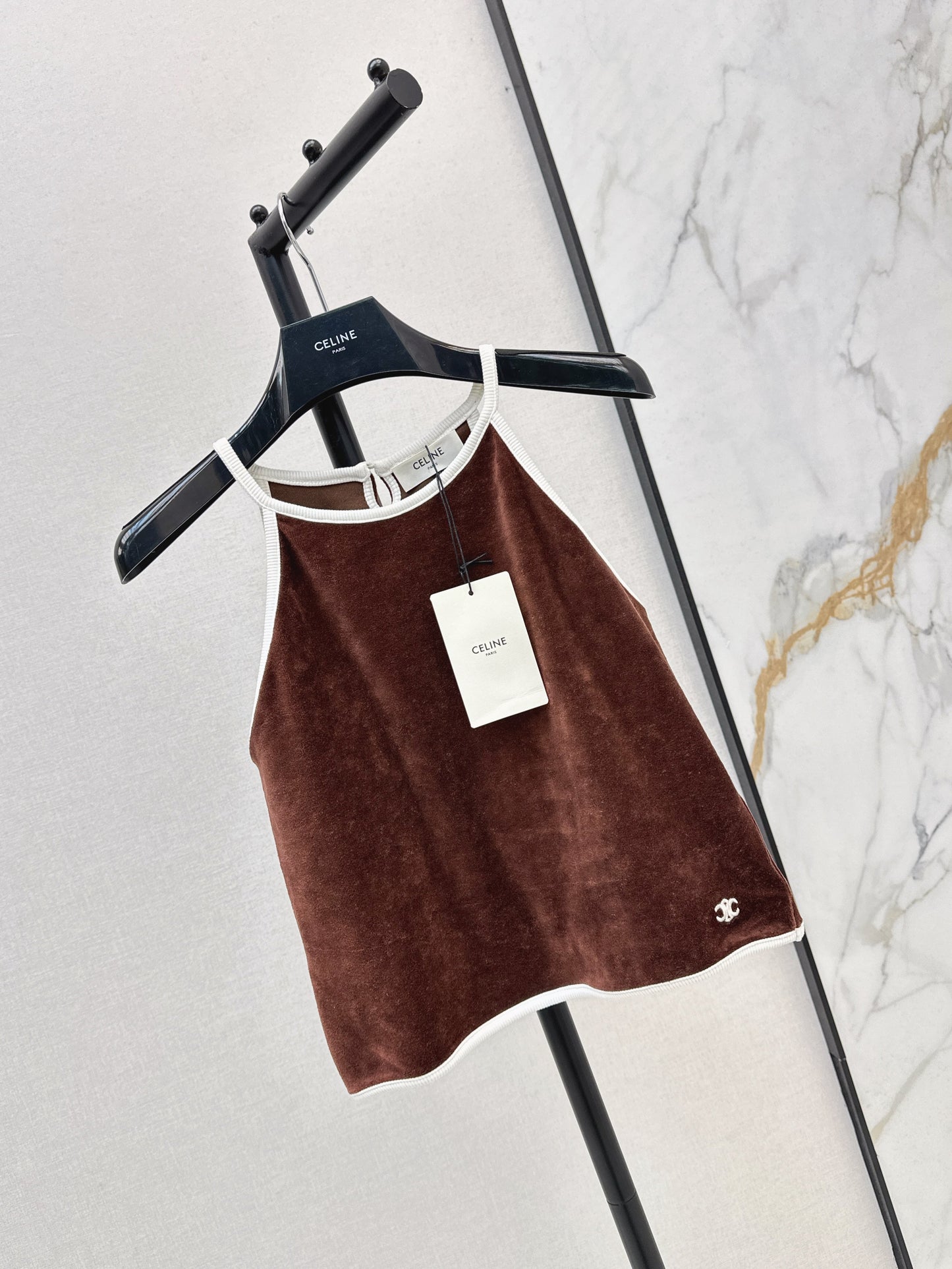 Cel* 25ss velvet jersey cami top
