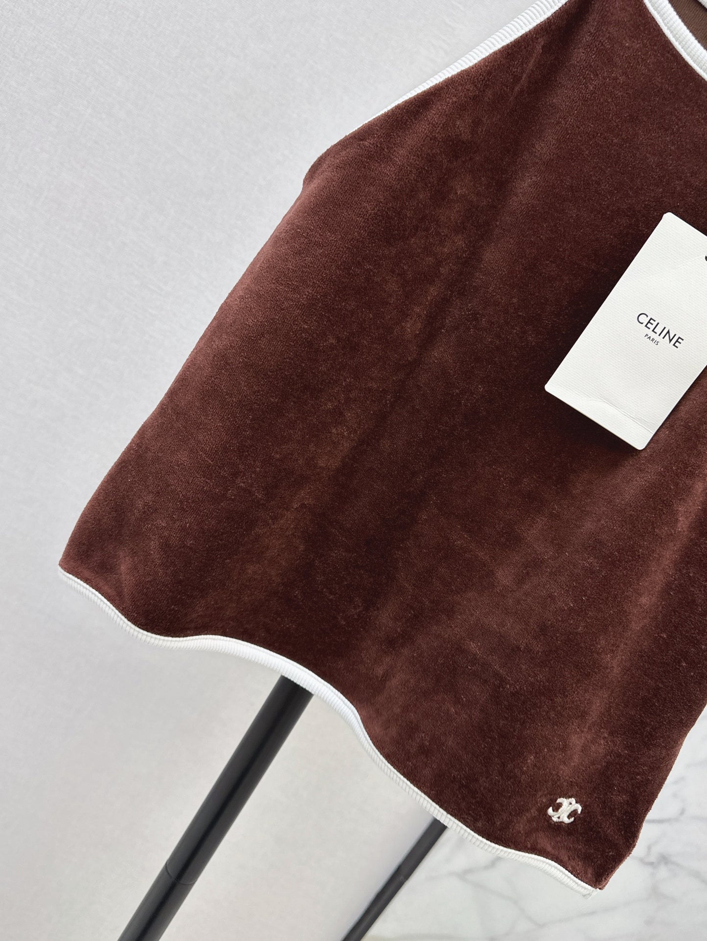 Cel* 25ss velvet jersey cami top