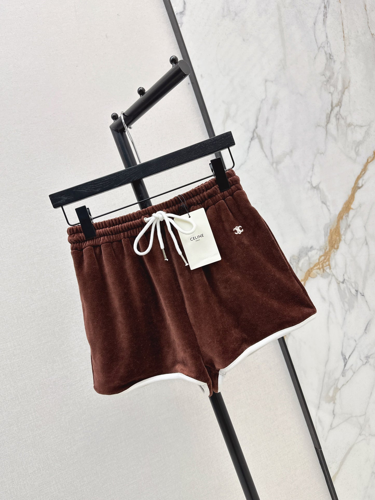 Cel* 25ss velvet jersey tracksuit shorts