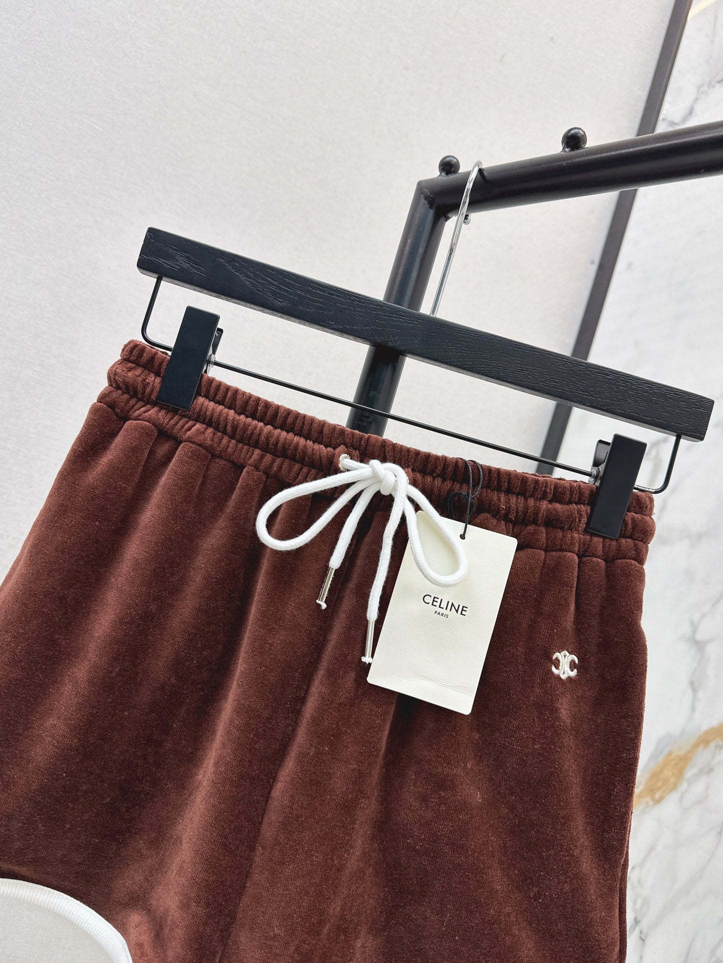 Cel* 25ss velvet jersey tracksuit shorts