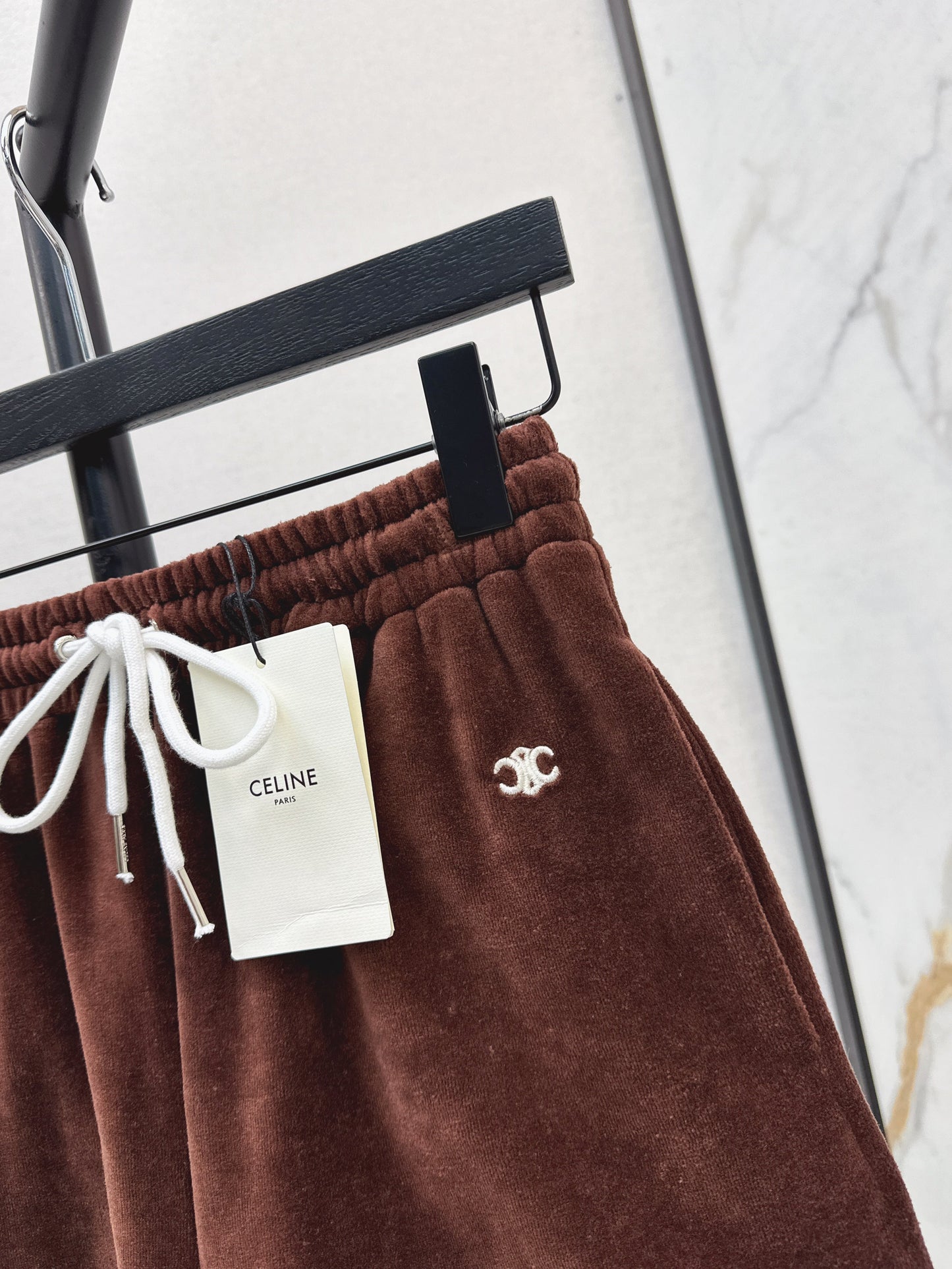 Cel* 25ss velvet jersey tracksuit shorts