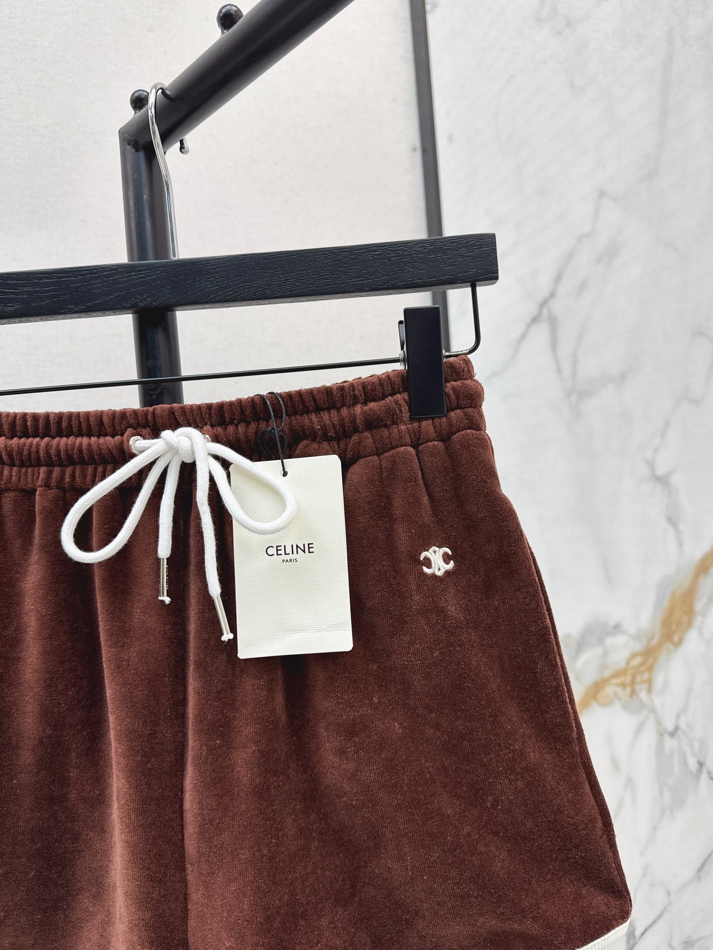 Cel* 25ss velvet jersey tracksuit shorts