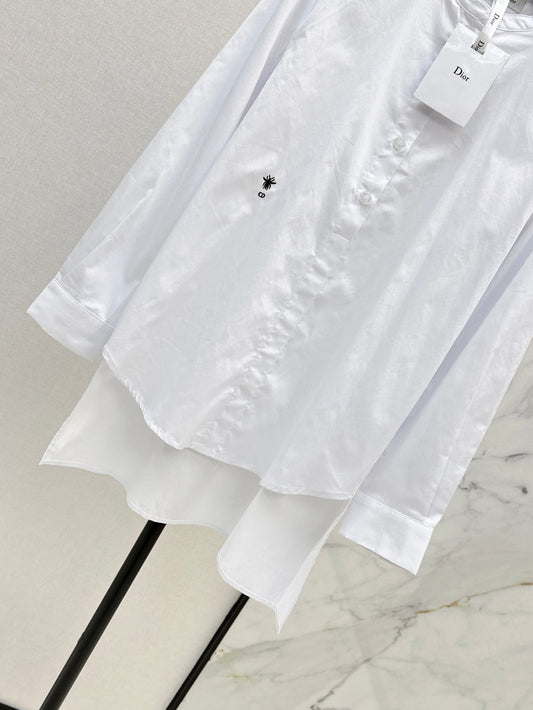 D*r 25ss bee embroidered long blouse