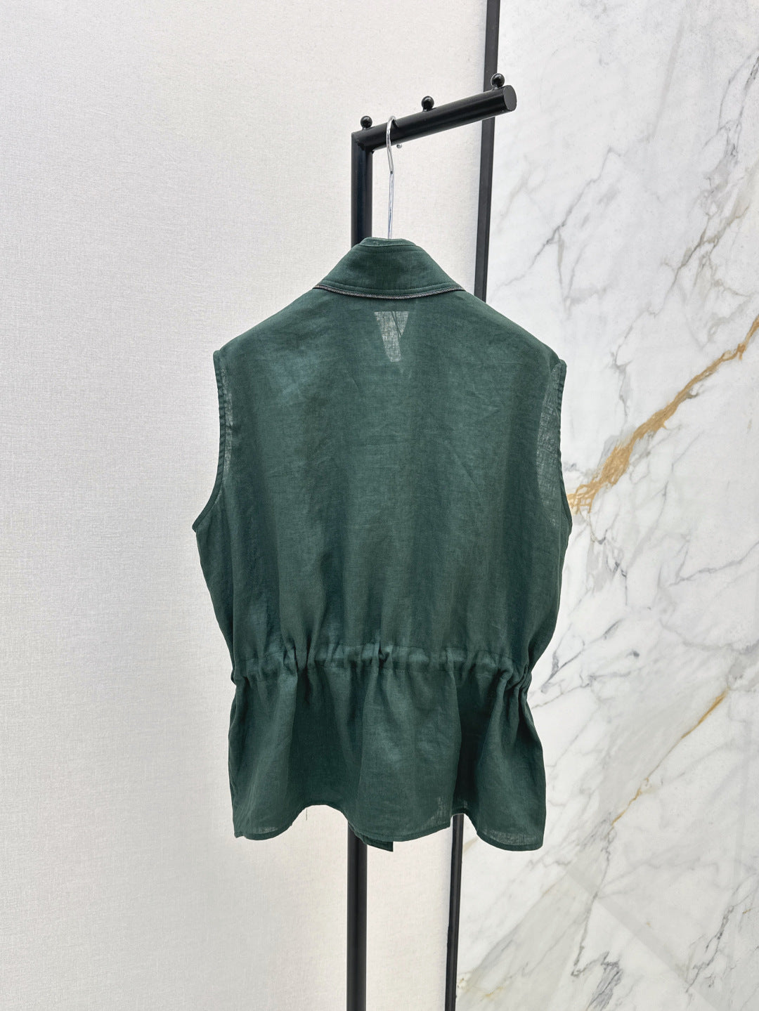 Brune*C 25ss linen drawstring vest