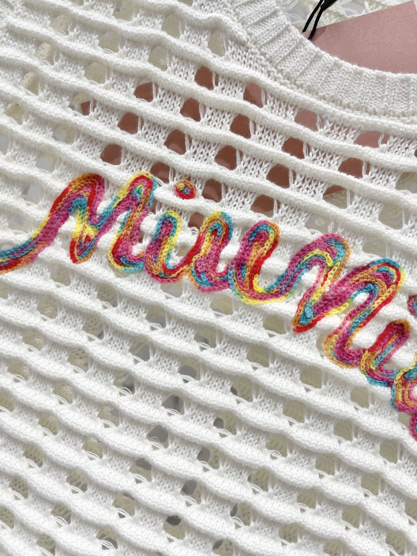 M*u 25ss knitted hollow vest