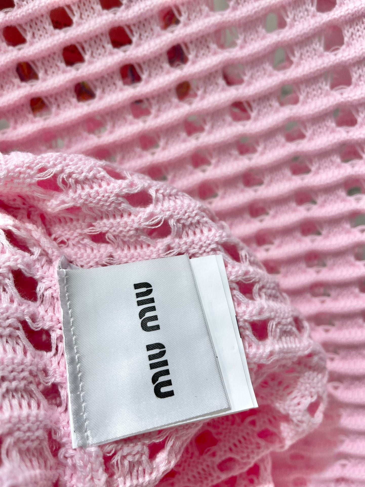 M*u 25ss knitted hollow vest