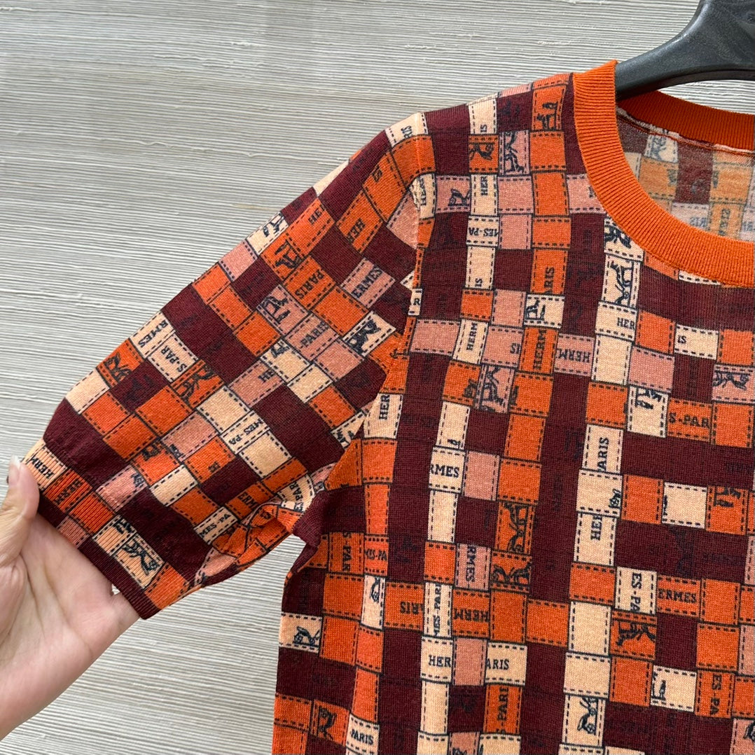 Herm* 25ss printed wool sweater