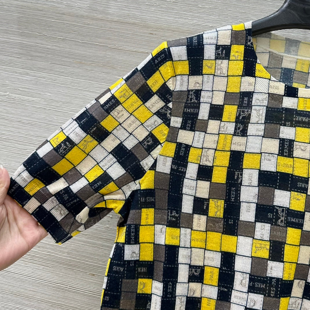 Herm* 25ss printed wool sweater