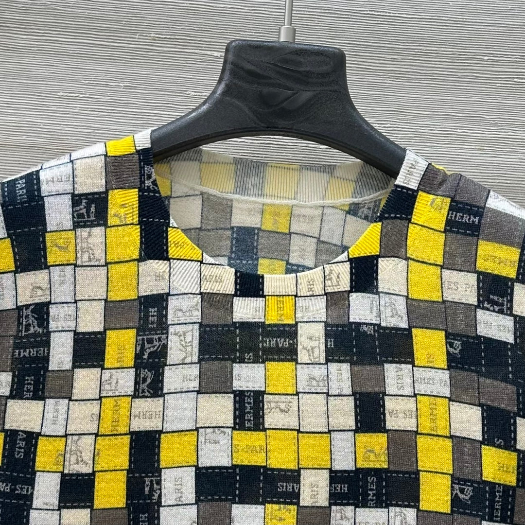 Herm* 25ss printed wool sweater