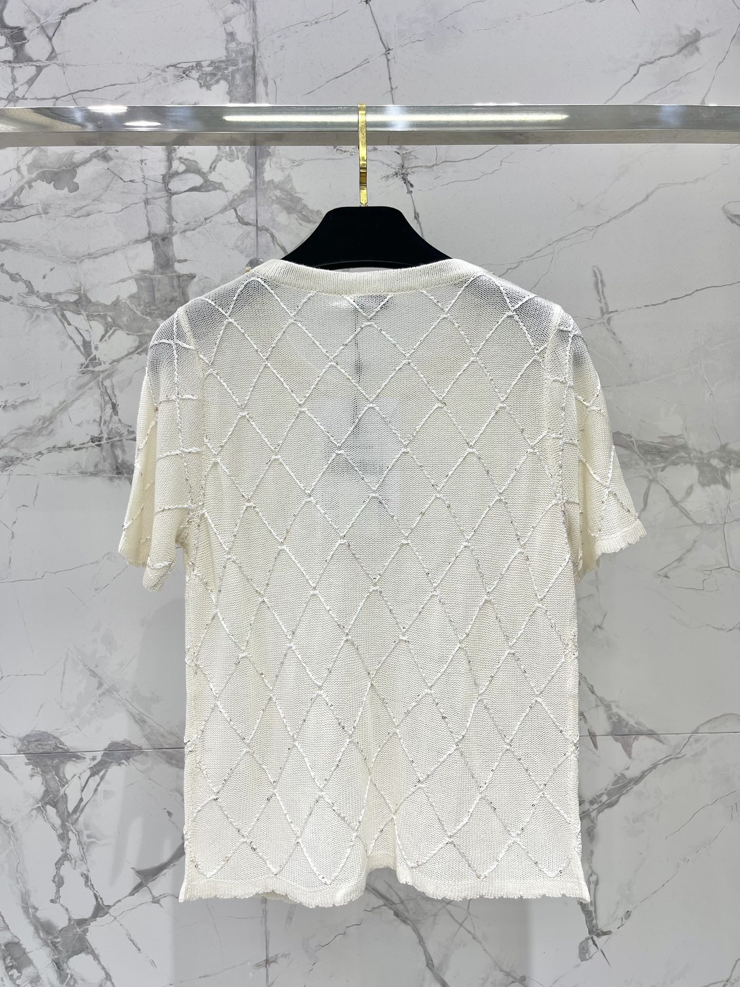 C*nel 25ss chain neck knit t-shirt