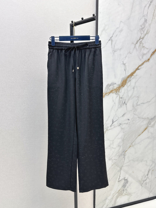 Loui* 25ss monogram accent drawstring pants