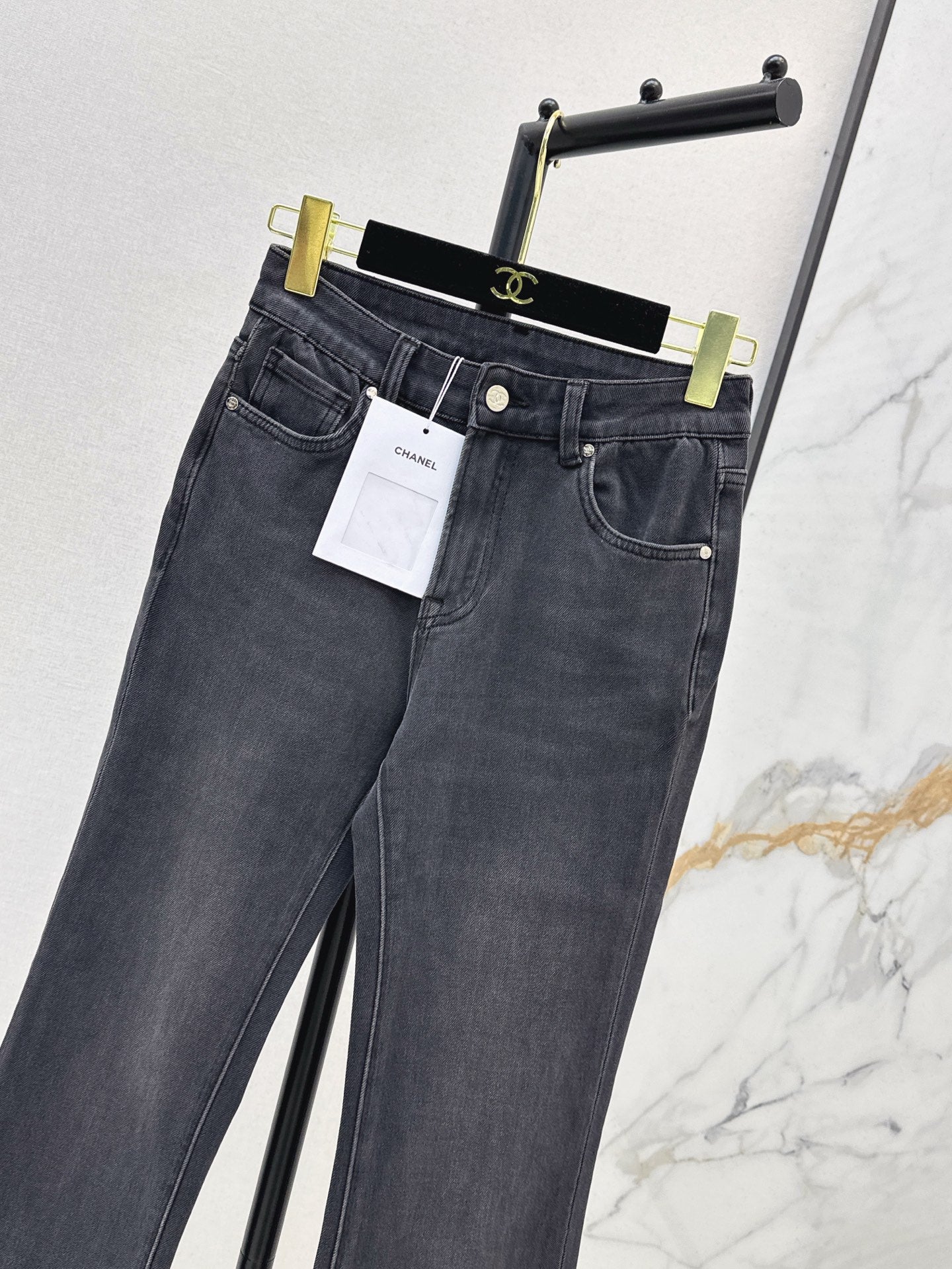 C*nel 25ss embroidered pocket jeans