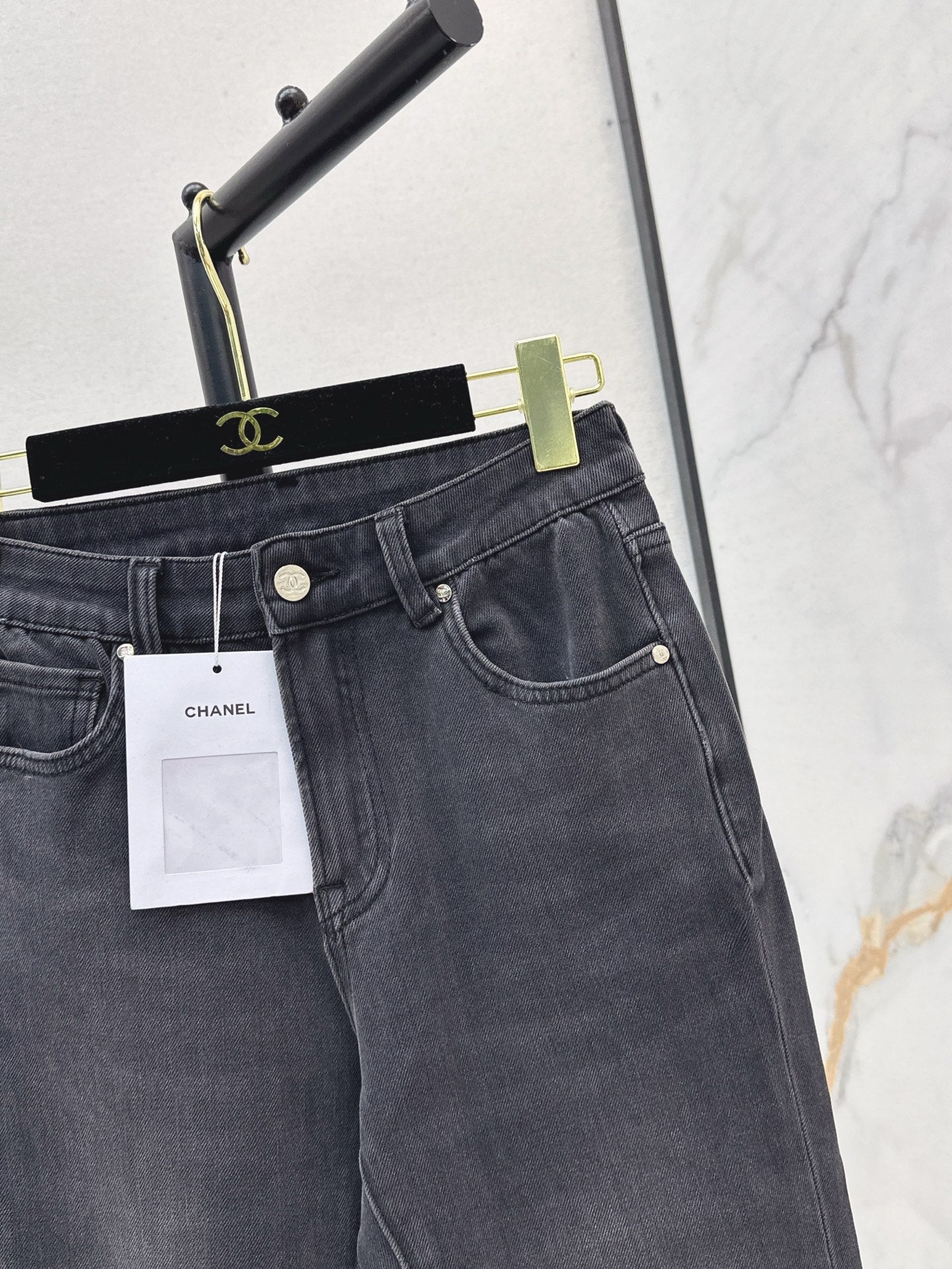 C*nel 25ss embroidered pocket jeans