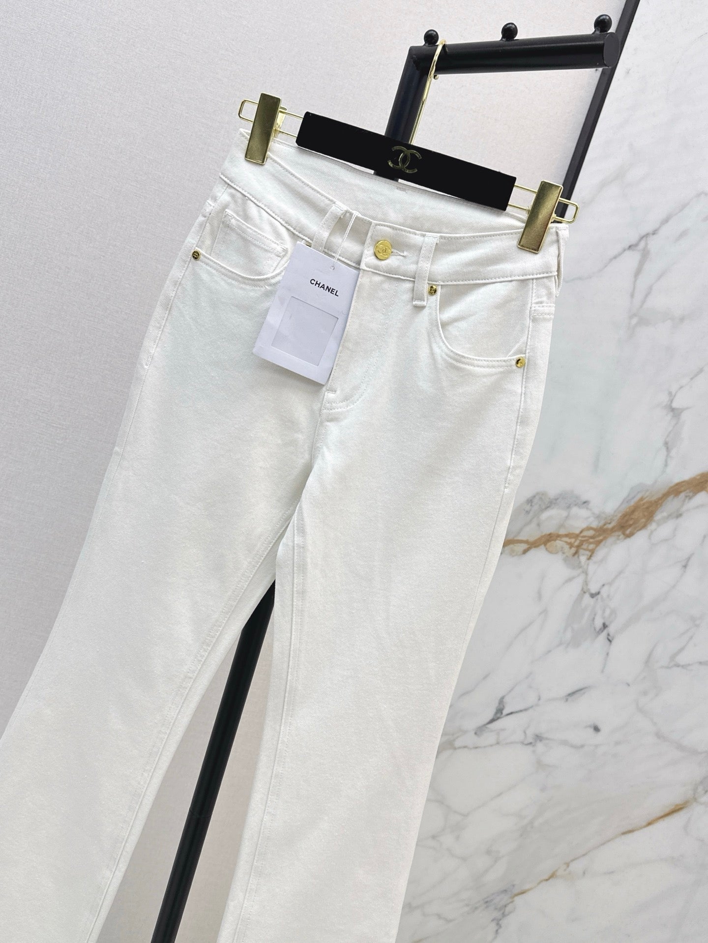 C*nel 25ss embroidered pocket jeans