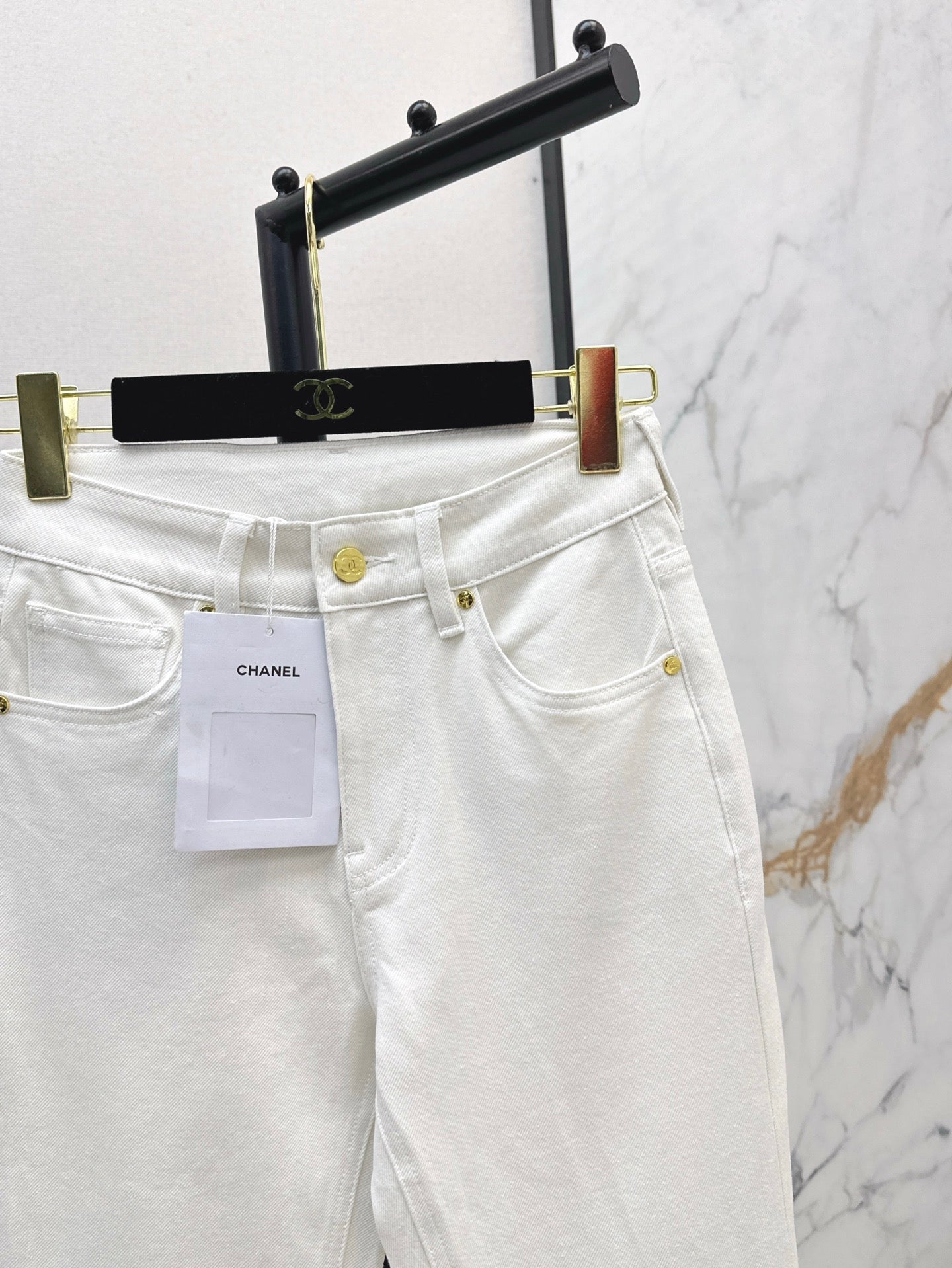 C*nel 25ss embroidered pocket jeans