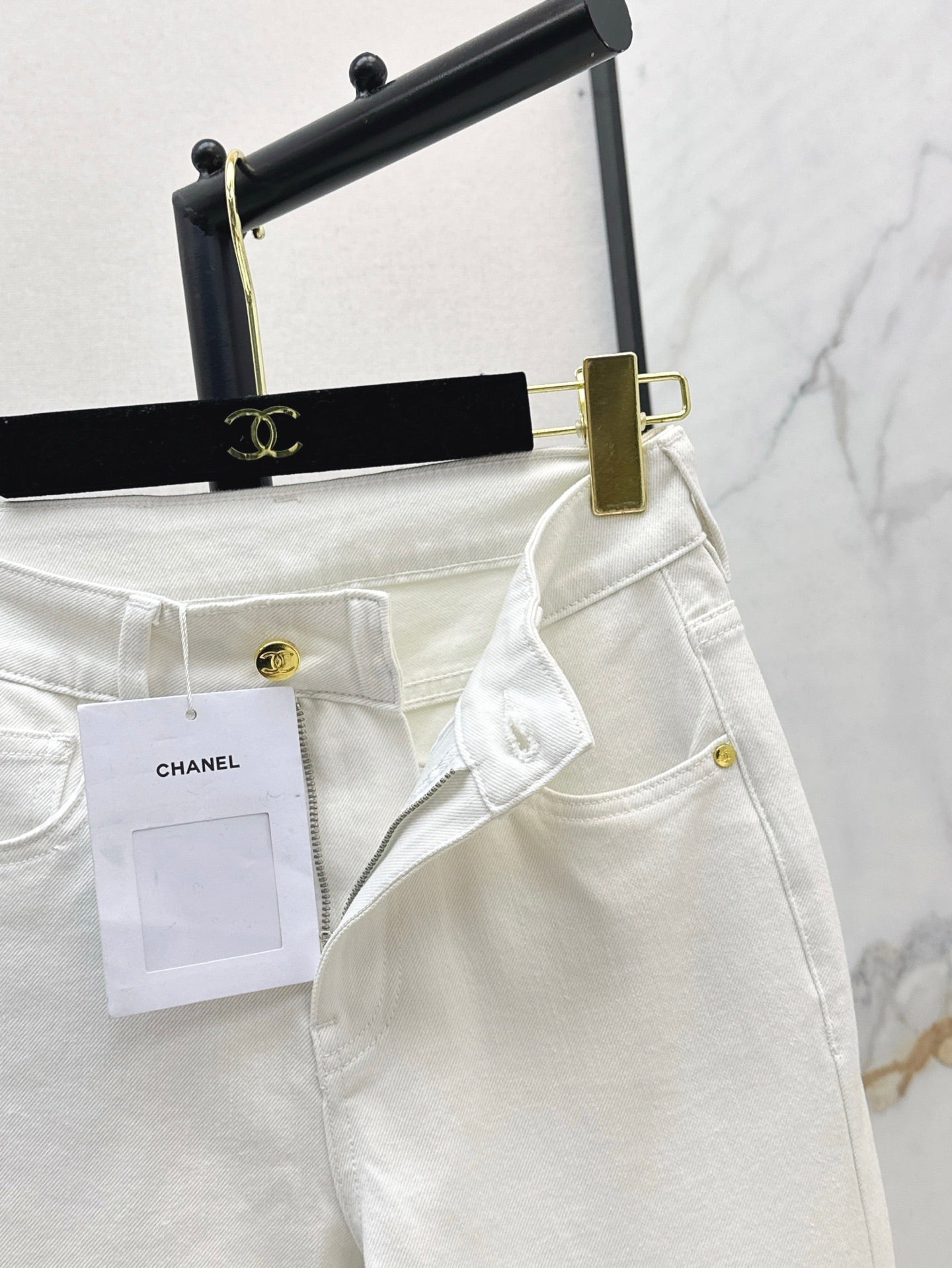 C*nel 25ss embroidered pocket jeans