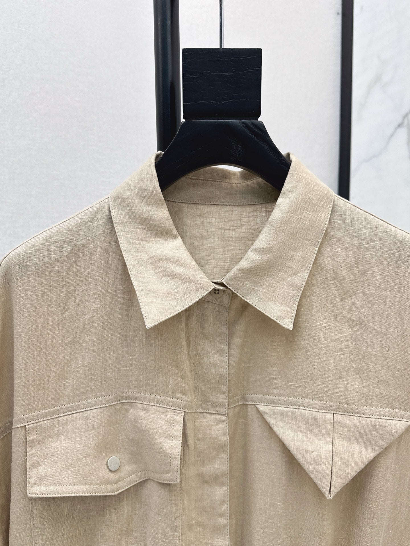 Bott*V 25ss linen cargo jumpsuit