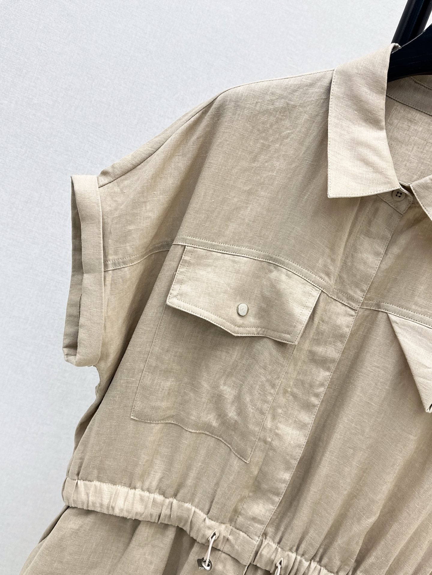 Bott*V 25ss linen cargo jumpsuit