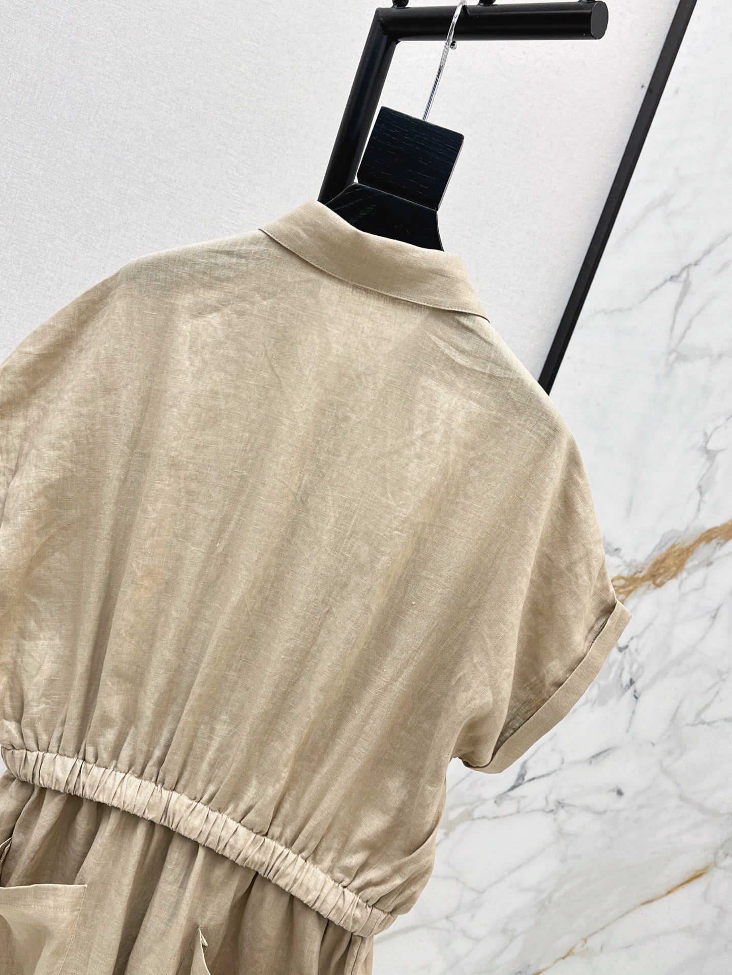 Bott*V 25ss linen cargo jumpsuit