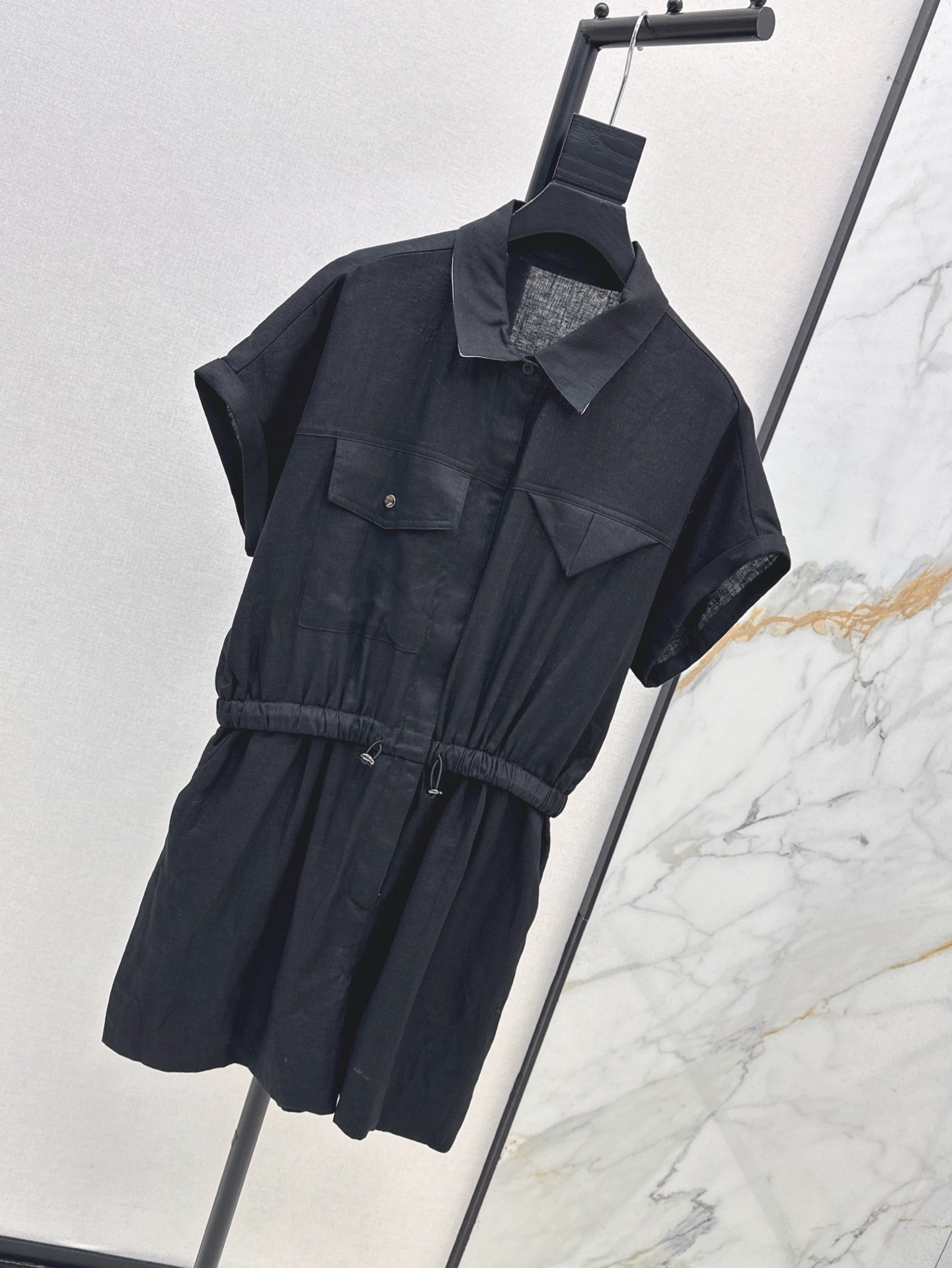 Bott*V 25ss linen cargo jumpsuit