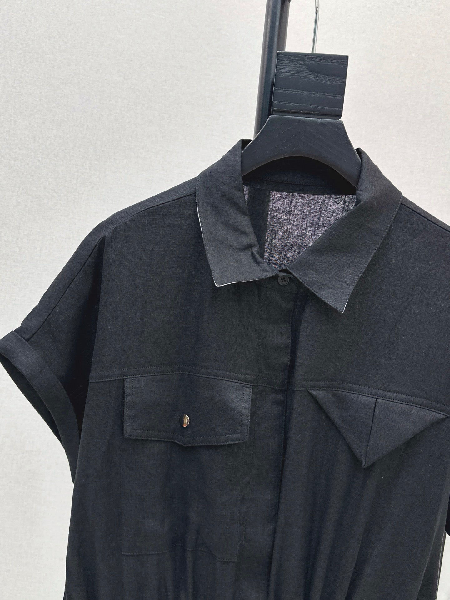 Bott*V 25ss linen cargo jumpsuit