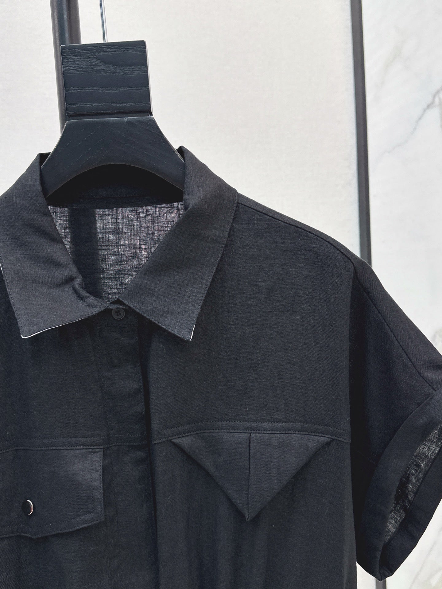 Bott*V 25ss linen cargo jumpsuit