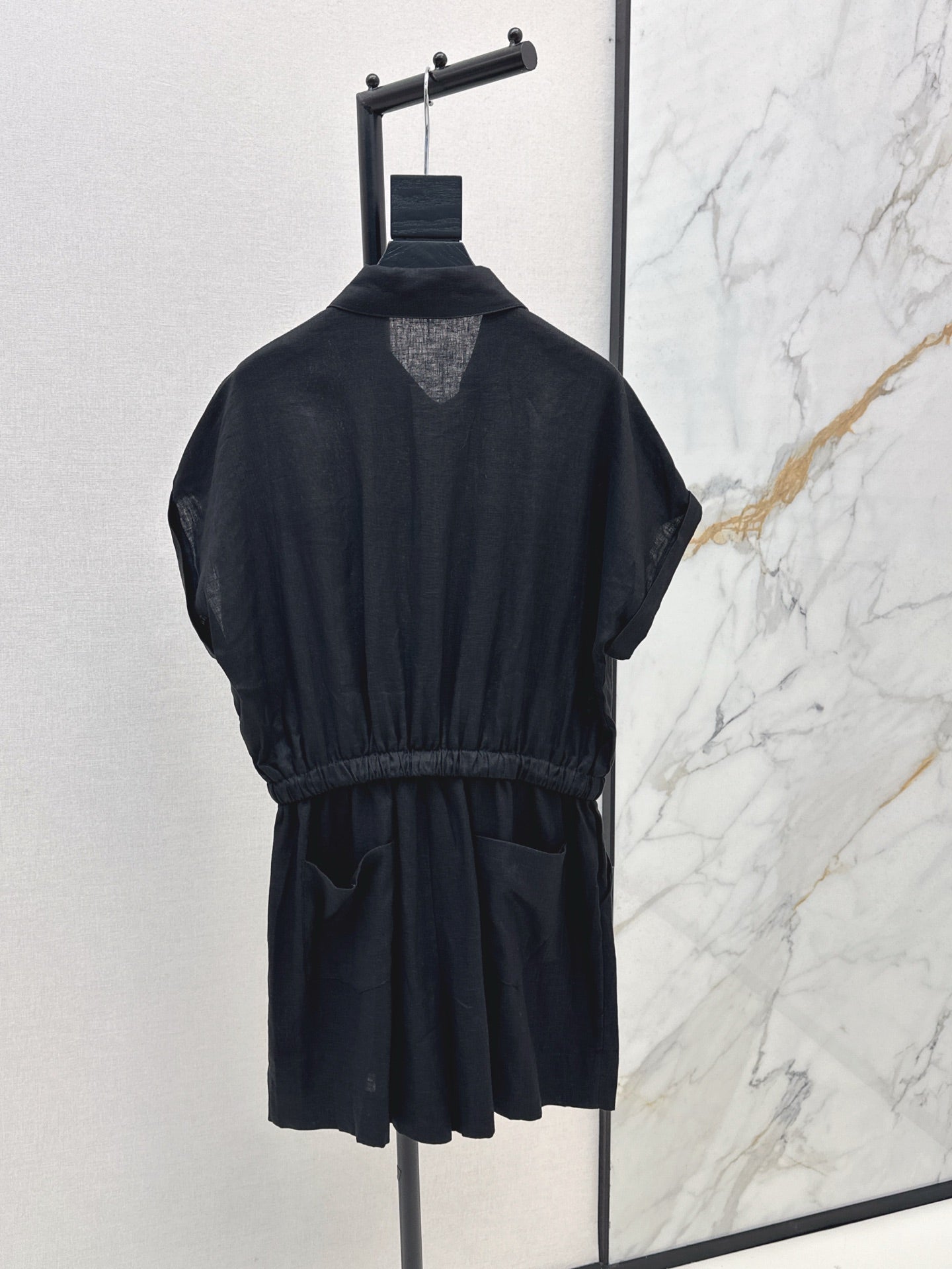 Bott*V 25ss linen cargo jumpsuit